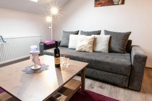 Posezení v ubytování NISA Apartments