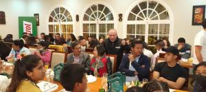a group of people sitting at tables in a room at Hotel Boutique Spa Villa de Sant in Quito +59 photos