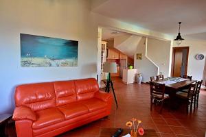 A seating area at Danai villa