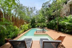 En have udenfor Apartamento Vacacional Tulum Quintana Roo Mexico