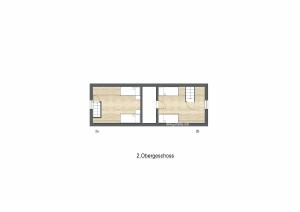 Půdorys ubytování Harzchalet an der Brockenbahn 2A
