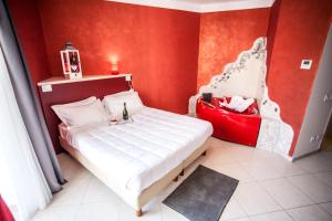 Postel nebo postele na pokoji v ubytování Hotel Oceanomare