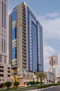uma representação de um edifício numa cidade em Hotel 21 em Meca