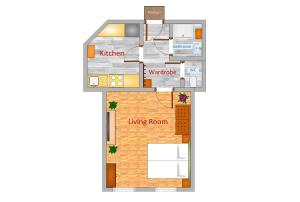 Plan piętra w obiekcie Yeshello Vienna Central Station Apartment