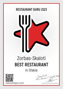 Zorbas Rooms tanúsítványa, márkajelzése vagy díja
