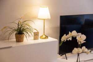 TV a/nebo společenská místnost v ubytování Lucas House Apartments by Sitges Group