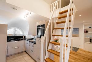 Kuchyň nebo kuchyňský kout v ubytování Ferienwohnung Käthe