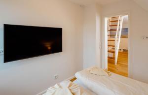 Postel nebo postele na pokoji v ubytování Ferienwohnung Käthe