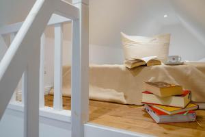 Postel nebo postele na pokoji v ubytování Ferienwohnung Käthe