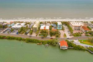 an aerial view of a resort next to the water at Indian Sunset Beach 7 in Clearwater Beach
