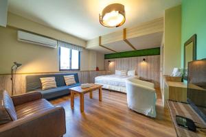 TV a/nebo společenská místnost v ubytování Hejia B&B