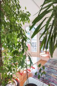 a room with lots of plants and a table at Veeve - By the Palais Royal in Paris