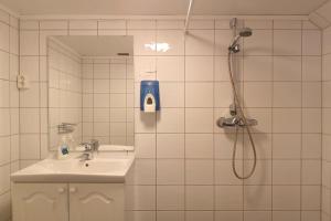 Ett badrum på Tranøy Fyr
