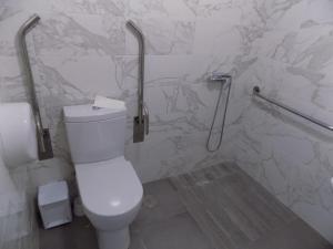 Koupelna v ubytování Albergue de São Bento
