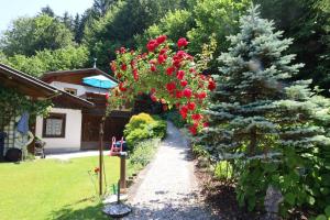 A garden outside Ferienwohnung Schellander Privatstrand Még 18 kép