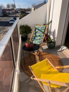 Balkón alebo terasa v ubytovaní Lapartchallandais + 5 fotografií