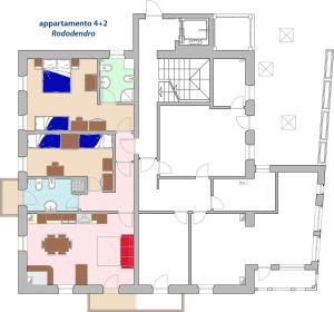 Půdorys ubytování Residenza Domino