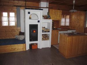 Kuchyň nebo kuchyňský kout v ubytování Ferienhaus Anna