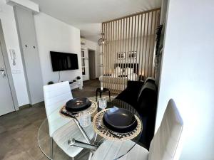 Telewizja i/lub zestaw kina domowego w obiekcie Loft moderno en buena ubicación