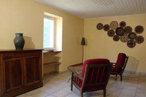 Posezení v ubytování Oltarcie - Maison d'hôte avec piscine