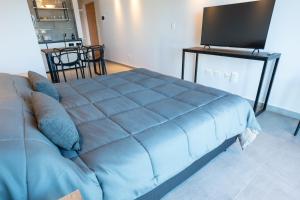 Portales de la Patagonia Apartments的电视和/或娱乐中心