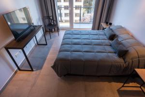 Portales de la Patagonia Apartments的休息区