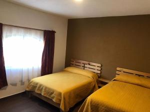 Postel nebo postele na pokoji v ubytování Hostal Casa Flor de Limón