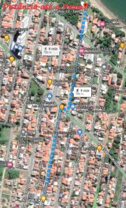 un mapa de una ciudad con muchas casas en Mar Azul, en Penha