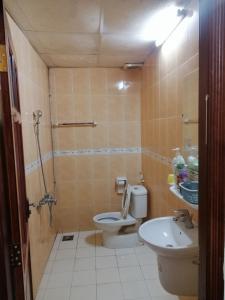 a bathroom with a toilet and a sink at Motel Toàn Thắng 2 in Vung Tau