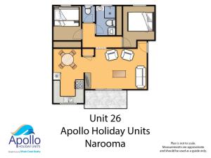 Planimetria di Apollo Unit 26 Ground Floor