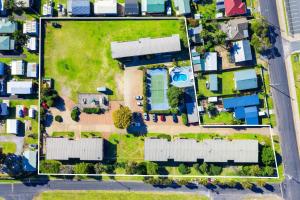 an aerial view of a house with houses at Apollo Unit 7 1st Floor in Narooma