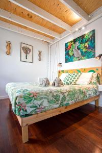 Posteľ alebo postele v izbe v ubytovaní La Selva Urbana Loft Tranquilo y Céntrico