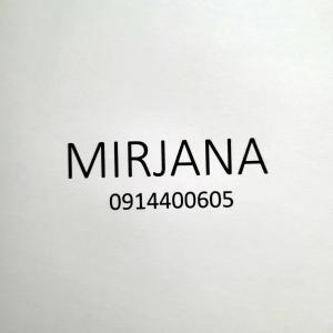a sign that reads mirvana in black and white at Vinkovci 1 in Vinkovci