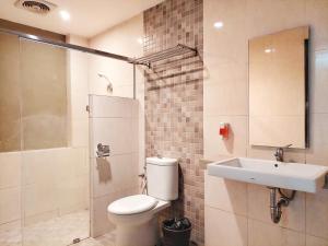 Koupelna v ubytování Shinta Guesthouse