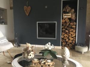 Istumisnurk majutusasutuses Gite de charme 6 pers avec SPA privé