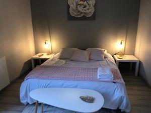 Posteľ alebo postele v izbe v ubytovaní Bel appartement spacieux et lumineux hyper centre Blois