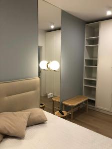 Posteľ alebo postele v izbe v ubytovaní Happy Land Aqua Polanki B405