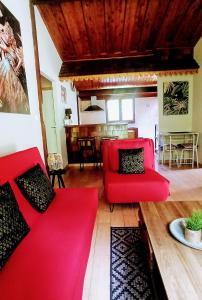 Posezení v ubytování La Caz'Anna