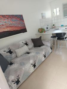 Χώρος καθιστικού στο Las Mimosas Beach Sol