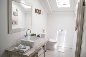 a bathroom with a sink and a toilet at Madeliefie Guest Accommodation in Paarl