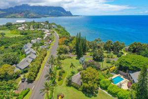 an aerial view of a resort next to the ocean at Pali Ke Kua 209 in Princeville