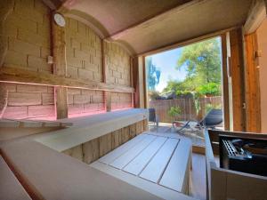 Posezení v ubytování Hotel-Pension Seebad "Seegenuss-Natur-Spa"