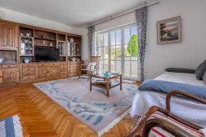 TV a/nebo společenská místnost v ubytování Apartments Vila Antula
