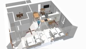 Načrt razporeditve prostorov v nastanitvi NOCNOC - L'Amarelo - Charmant T4 avec terrasse au calme