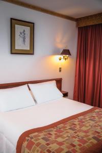 Postel nebo postele na pokoji v ubytování HOTEL LOS NAVEGANTES
