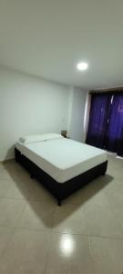 1 dormitorio con 1 cama en una habitación en MEDELLÍN SURAMERICANA APARTAMENTO 3, en Medellín