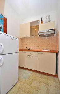 Kuchyň nebo kuchyňský kout v ubytování Apartments Slavica
