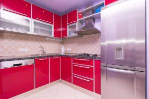 Kuchyň nebo kuchyňský kout v ubytování Apartments Mira