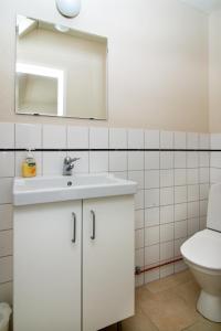 Koupelna v ubytování Abbekås Golfrestaurang & Hotell