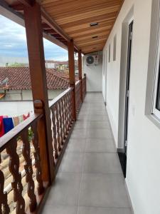 a balcony or terrace at villa margarita at Anexo Marques in Paraty
